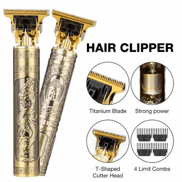 Vintage T9 Men's Hair Trimmer - Durable Metal Body