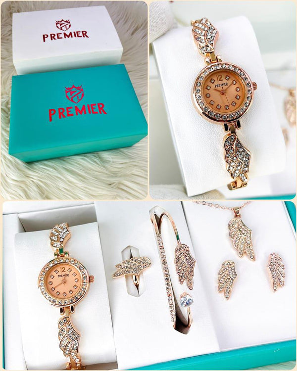 PREMIER WATCH+BANGLE+RING+NECKLES+EARINGS